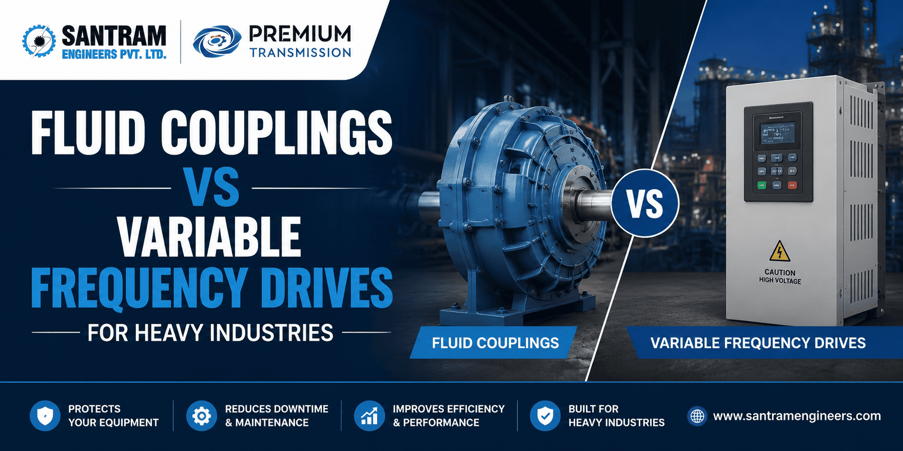 Fluid Couplings vs Variable Frequency Drives for Heavy Industries